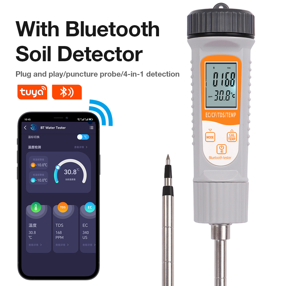 Smart Garden Nutrients - Penguji tanah EC/TDS/CF/Temp 4 in 1,