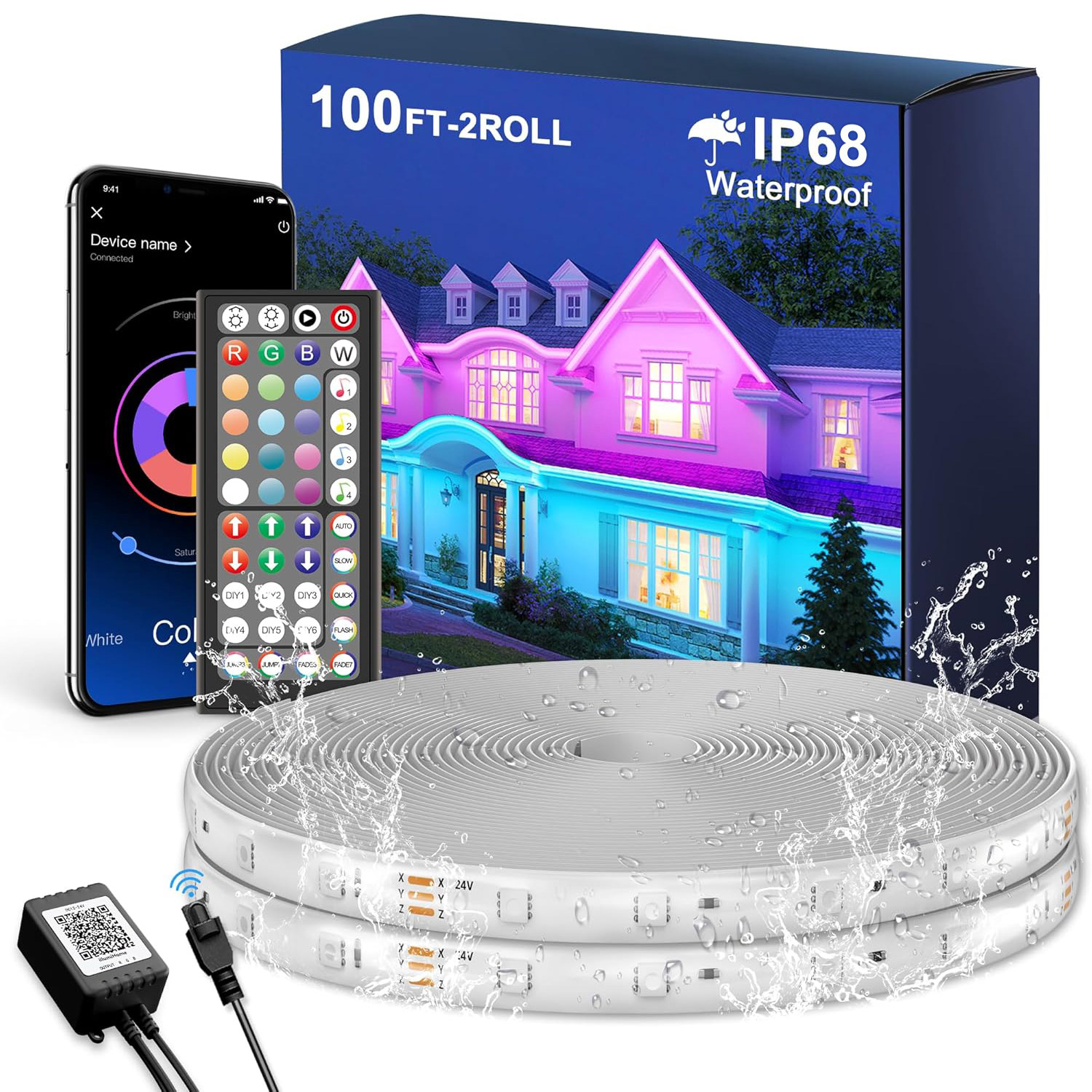 Smart Garden Youtube - Lampu Strip Tabung LED Luar Ruangan