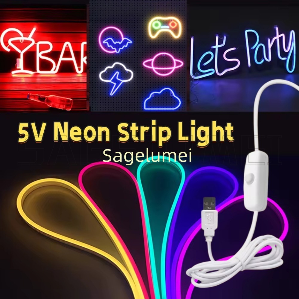 Strip Lampu LED Neon Warna-war - Smart Garden Youtube ulasan dan harga