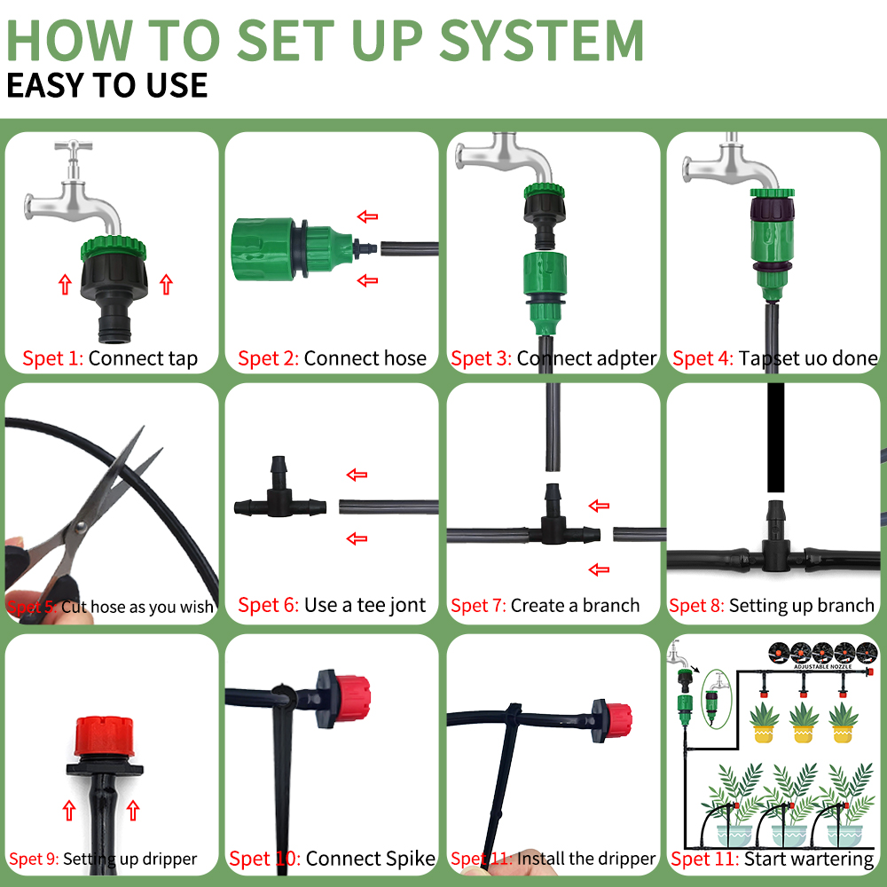 Sistem irigasi tetes mikro por - Smart Garden Tower ulasan dan harga