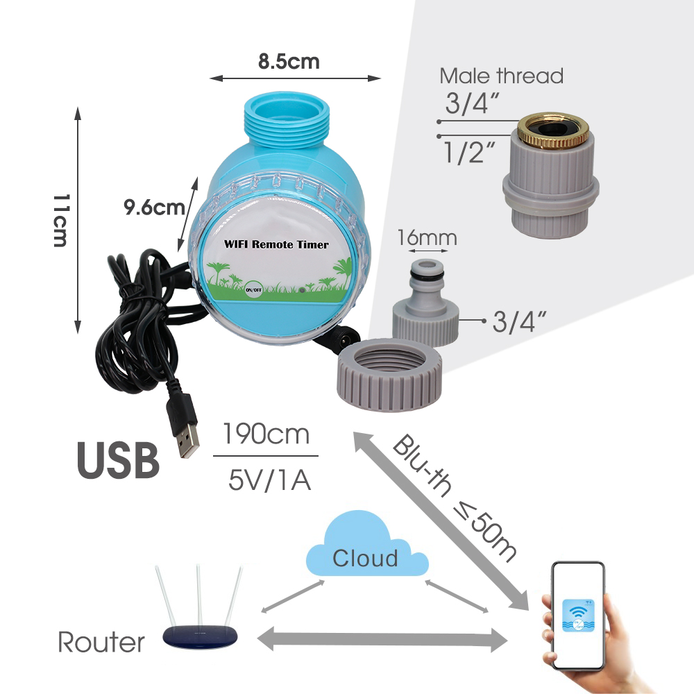 30-50m sistem penyiraman taman - Smart Garden Tower ulasan dan harga