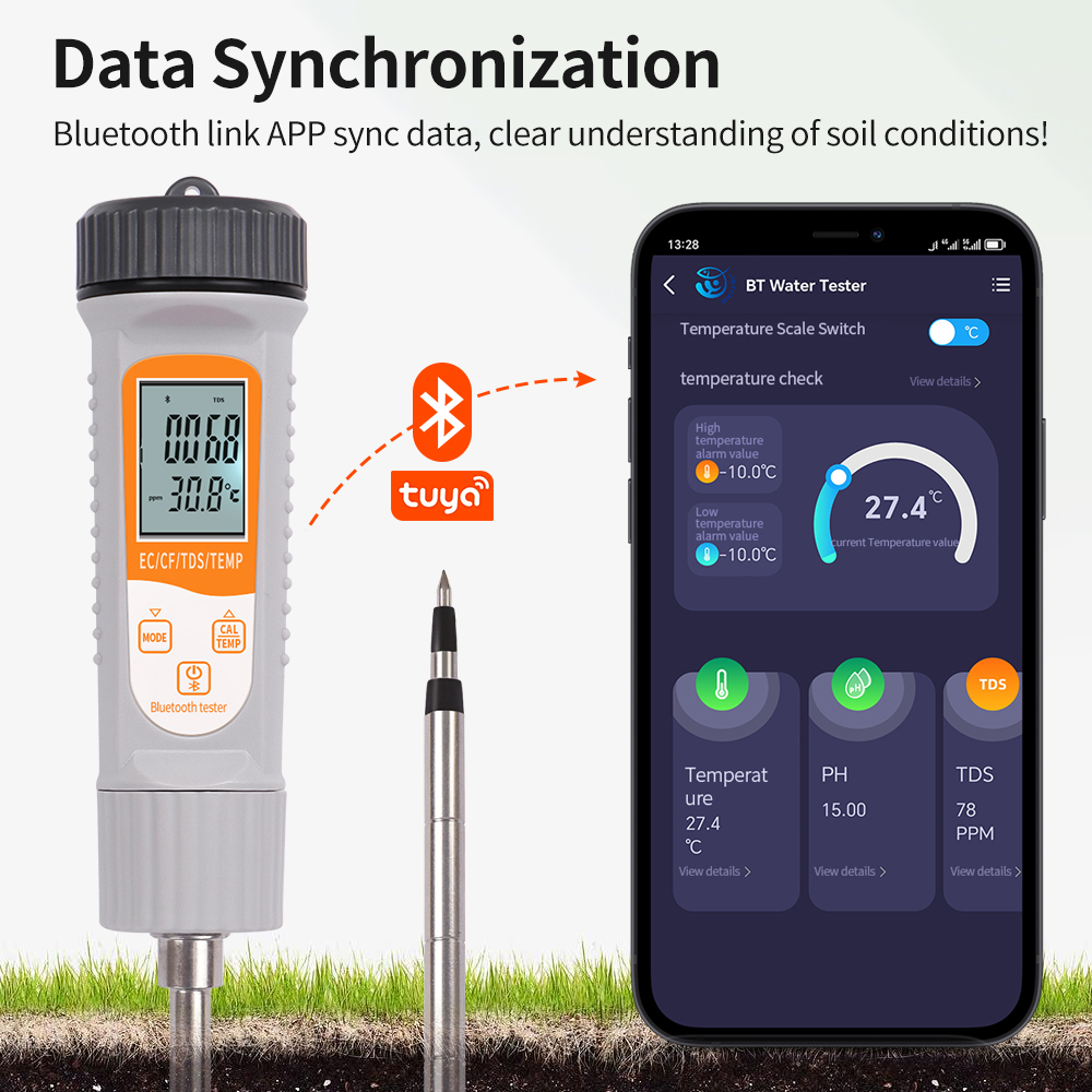 Penguji tanah EC/TDS/CF/Temp 4 - Smart Garden Nutrients ulasan dan harga