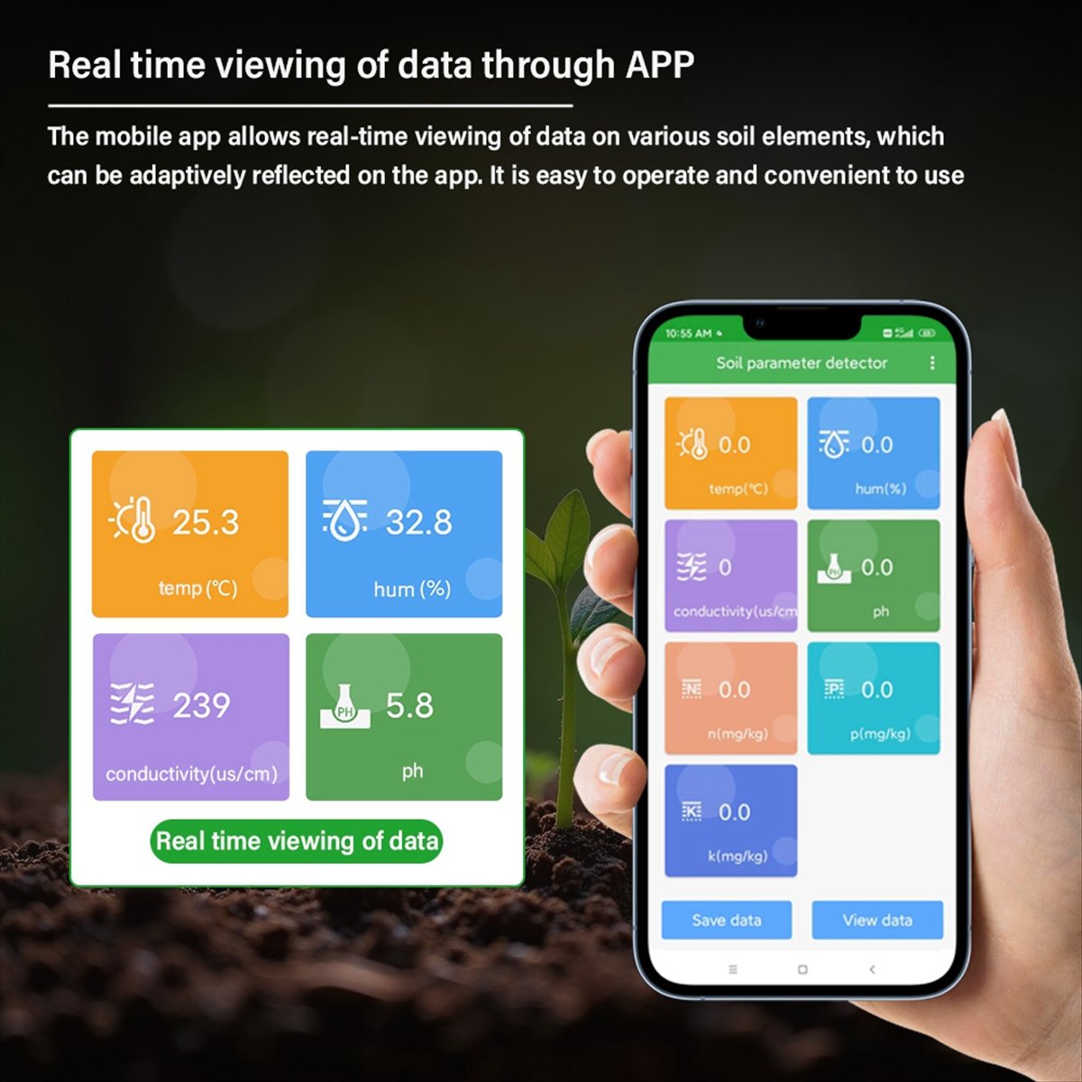 A08I Pengukur PH Tanah, Penguj - Smart Garden Nutrients ulasan dan harga