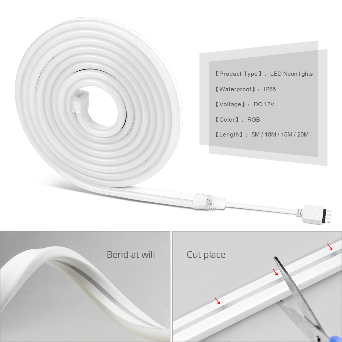 Tuya lampu setrip LED 12V RGB, - Smart Garden Youtube ulasan dan harga