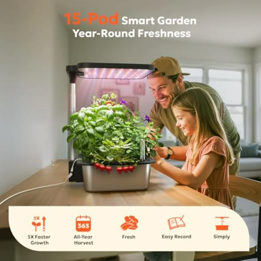 Kit kebun herbal dalam ruangan - Smart Garden Construct ulasan dan harga