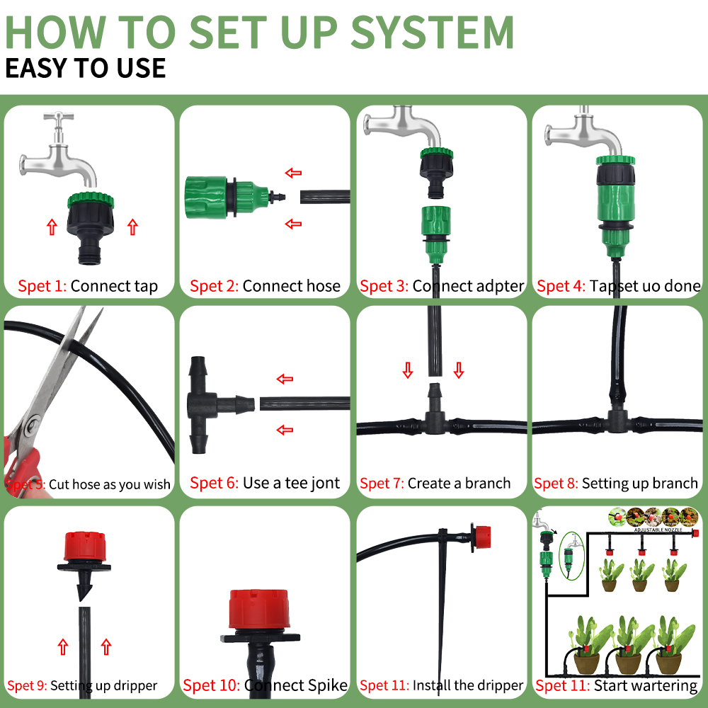 Sistem irigasi tetes mikro por - Smart Garden Tower ulasan dan harga